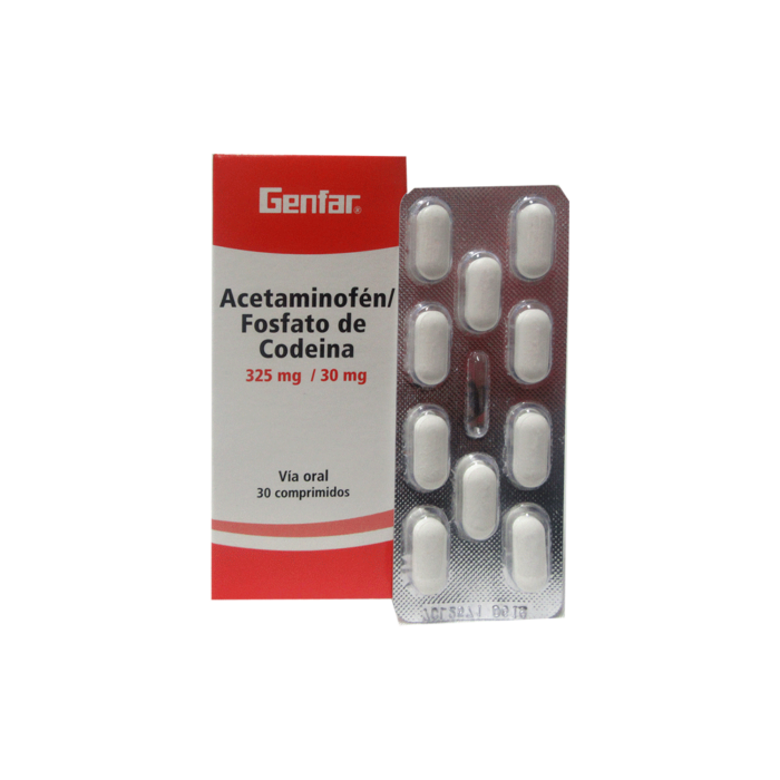 ACETAMINOFENCODEINA 325 MG30 MG TAB X 30 UNI drogueria la de todos Colombia