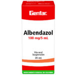 ALBENDAZOL 100 MG5 ML SUSPENSION X 20 ML GENFAR drogueria la de todos Colombia