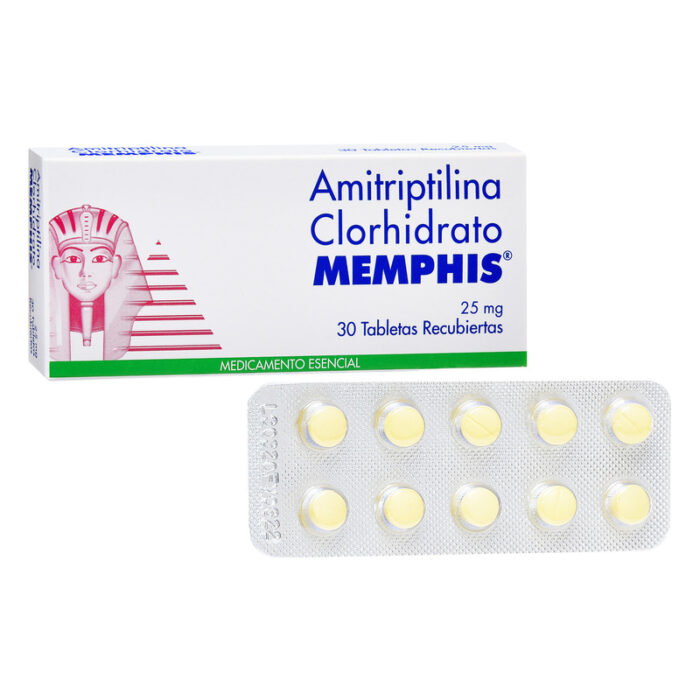 AMITRIPTILINA 25 MG CAJA X 30 TABLETAS MEMPHIS drogueria la de todos Colombia