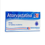 Atorvastatina AG 40 mg Caja x 10 Tabletas drogueria la de todos Colombia