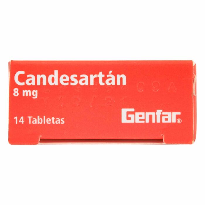 CANDESARTAN 8 MG CAJA X 14 TABLETAS - GENFAR drogueria la de todos Colombia