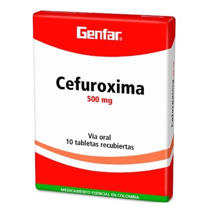 CEFUROXIMA 500 MG CAJA X 10 TABLETAS - GENFAR drogueria la de todos Colombia