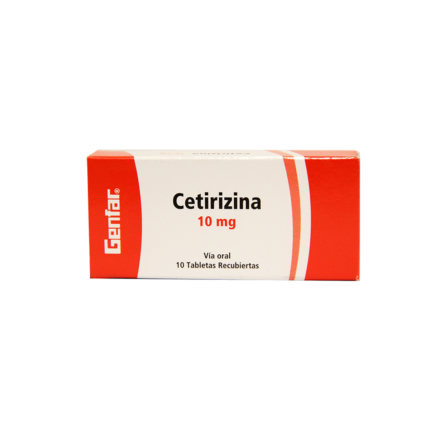 CETIRIZINA 10 MG CAJA X 10 TABLETAS - GENFAR drogueria la de todos Colombia