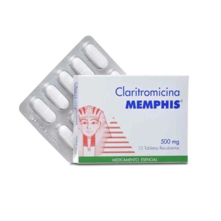 CLARITROMICINA 500 MG 10 TABLETAS - MEMPHIS drogueria la de todos Colombia