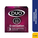Condones Duo G-Sensation Caja Con 3 Unidades